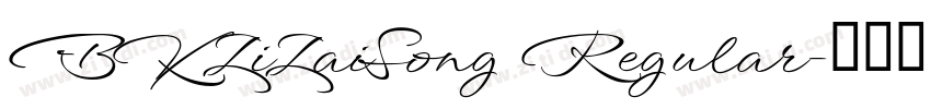 BKZiZaiSong Regular字体转换